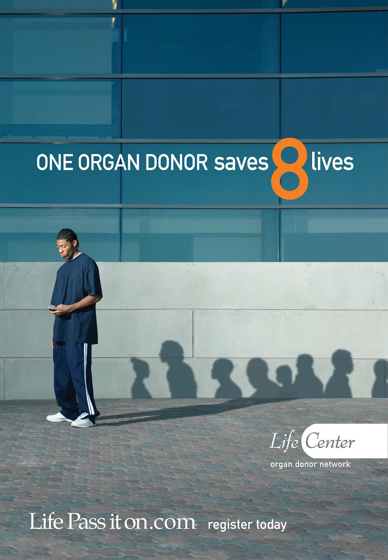 LifeCenter campaign bus shelter