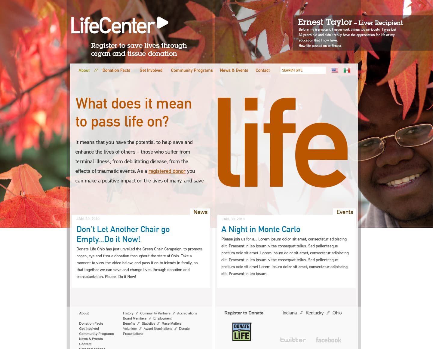 LifePassItOn home page